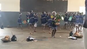 A Luo singing game is being performed