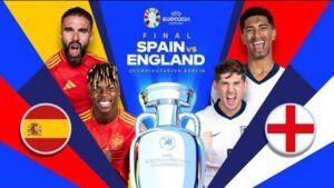 Watch live stream of Spain vs. England  2024 UEFA Euro Final.