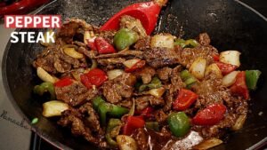 One Delicious Pepper Steak Dinner