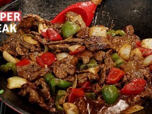 One Delicious Pepper Steak Dinner